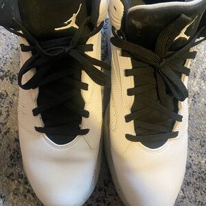Jordan Men's White and Black Sneakers